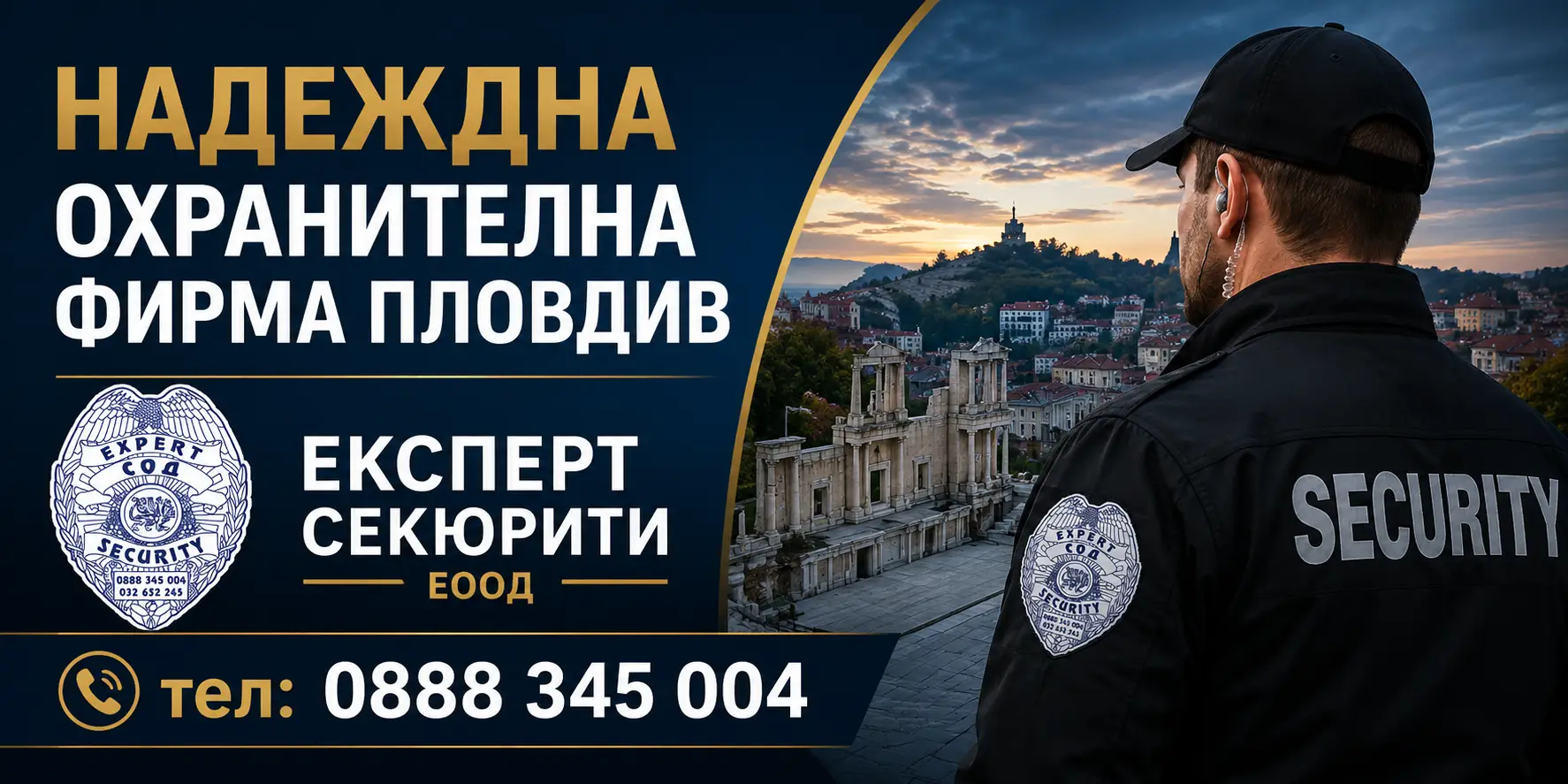 Надеждна охранителна фирма Пловдив | expertsecurity.bg
