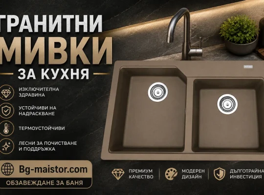 Висококачествени гранитни мивки за баня | bg-maistor.com