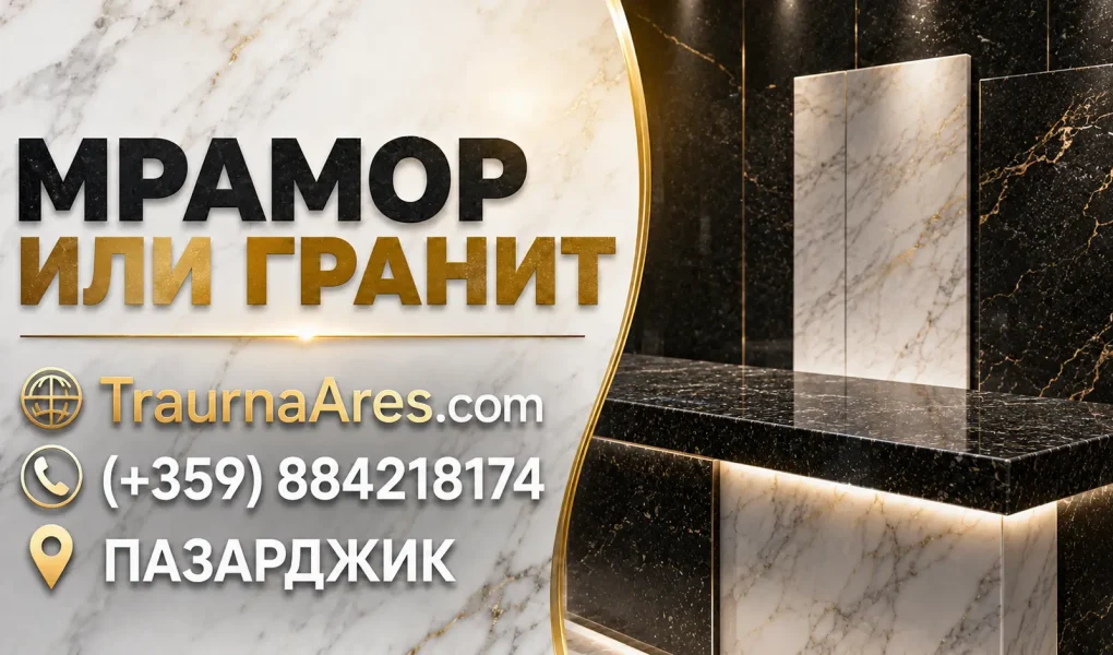 Мраморни и гранитни надгробни плочи traurnaares.com|